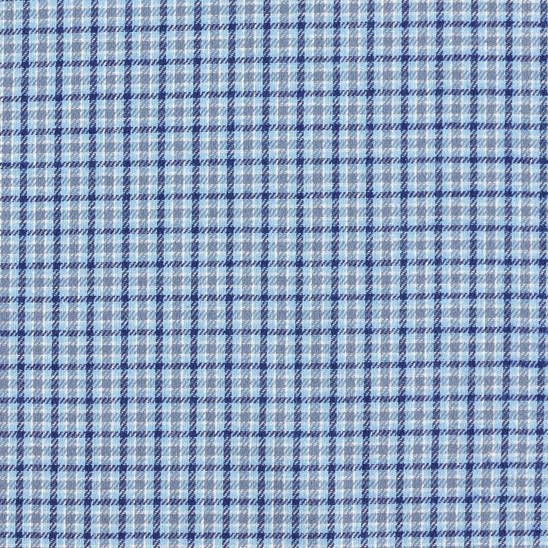 Flanel kleurrijke Glencheck – lichtblauw/marineblauw,  image number 1