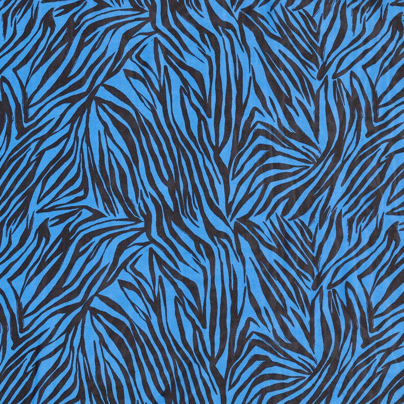 Chiffon zebrastrepen – blauw/zwart,  image number 1