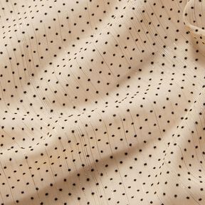 Chiffon glitterstrepen en stippen – lichtbeige, 