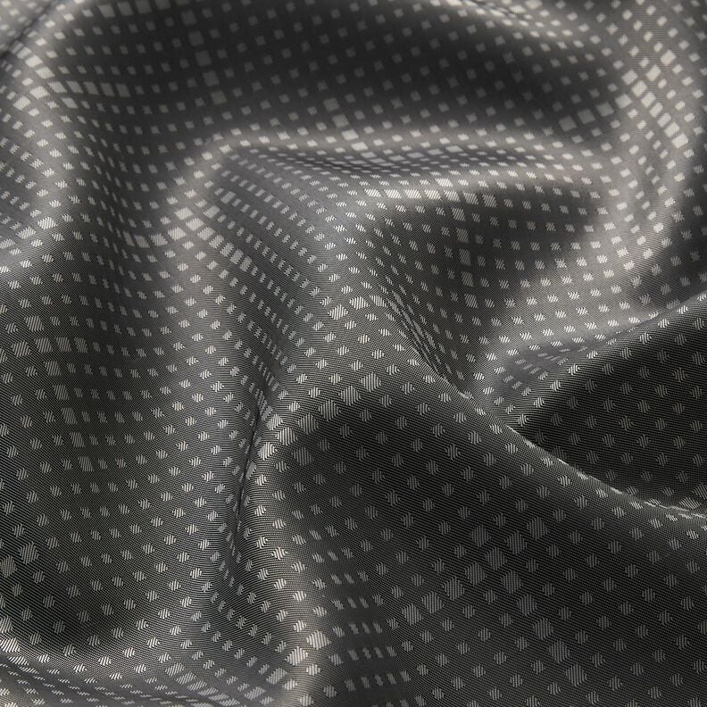 Voeringstof Jacquard onregelmatige vakjes – donkergrijs,  image number 2