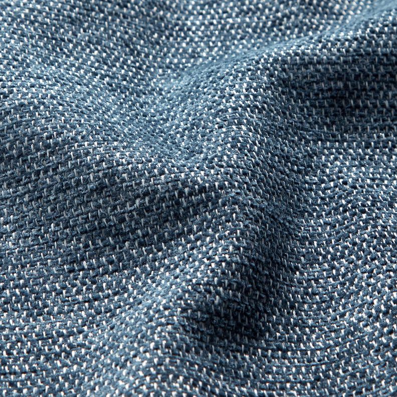 Bekledingsstof Chenille Mix – blauw/zilvergrijs,  image number 2