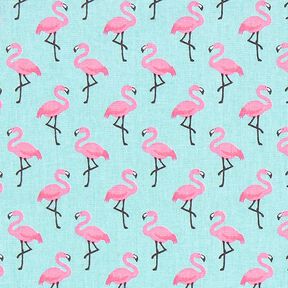 Cretonne Flamingo 3 – turkoois, 