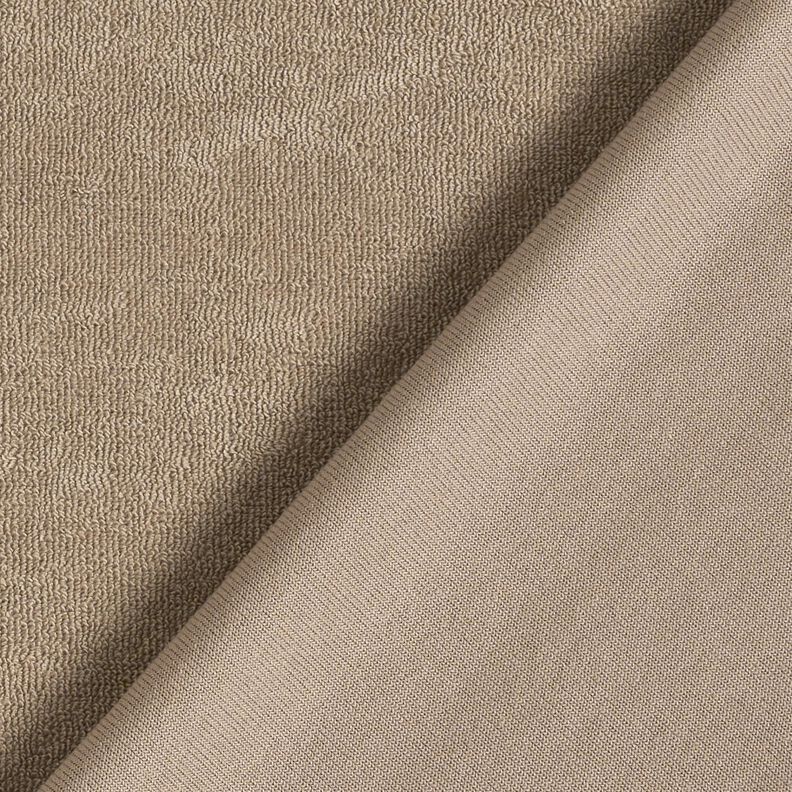 Badstof Stretch Effen – beige,  image number 3