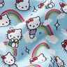 Katoenpopeline Hello Kitty-regenbogen Licentiestof | SANRIO – hemelsblauw,  thumbnail number 2