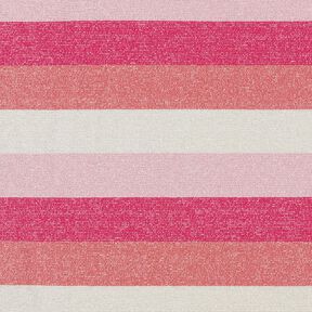 Glitterjersey strepen – pink/koraal, 