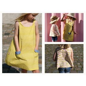 ROSA - jurk en top met gedraaide bandjes en zakken, Studio Schnittreif | 74 - 140, 