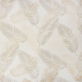 Verduisteringsstof palmtak metallic – beige/goud, 