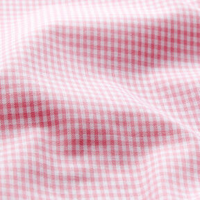 Katoenen stof Vichy ruit 0,2 cm – roze/wit, 