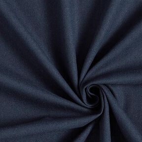 Viscose-linnen-mix Effen – marineblauw, 