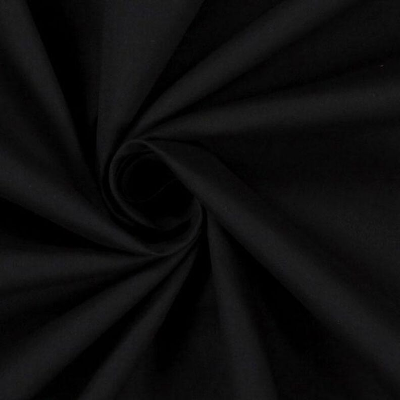 Popeline stof stretch – zwart,  image number 2