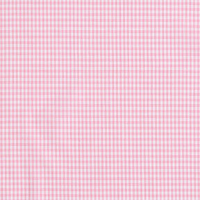 Katoenen stof Vichy ruit 0,2 cm – roze/wit, 
