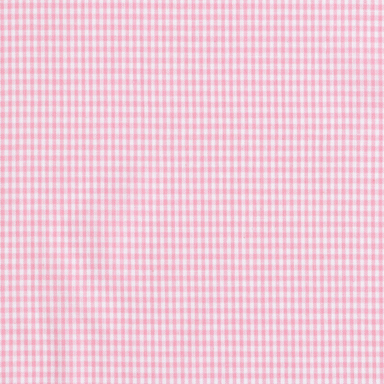 Katoenen stof Vichy ruit 0,2 cm – roze/wit,  image number 1