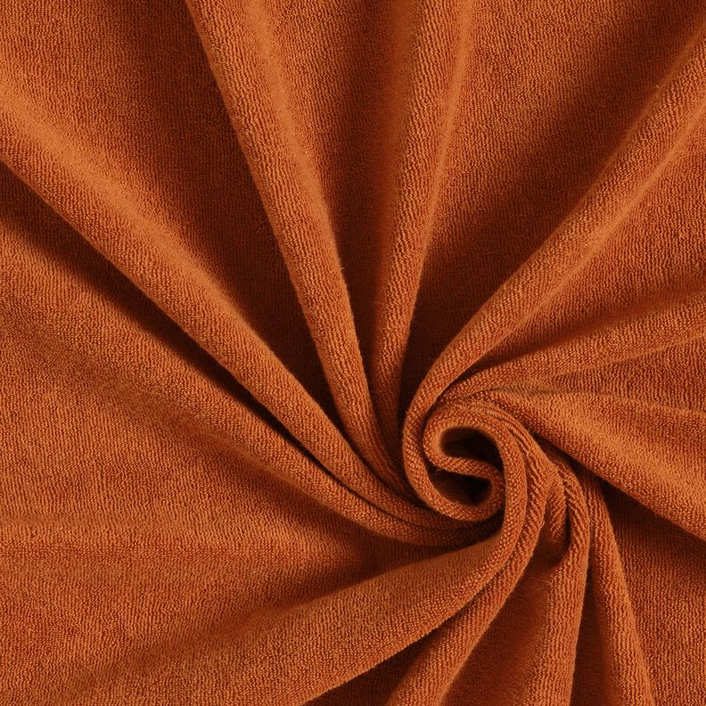 Badstof Stretch Effen – terracotta,  image number 1