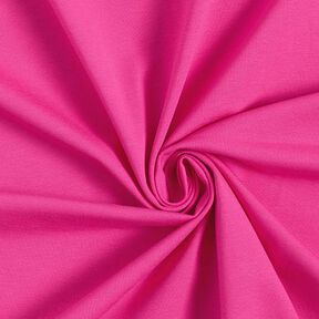 Katoenjersey medium effen – intens roze, 