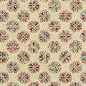 Decostof Gobelin kleine bloemenmandala's – lichtbeige/rood,  thumbnail number 1