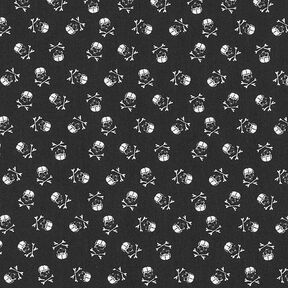 Popeline doodskop – zwart/wit, 