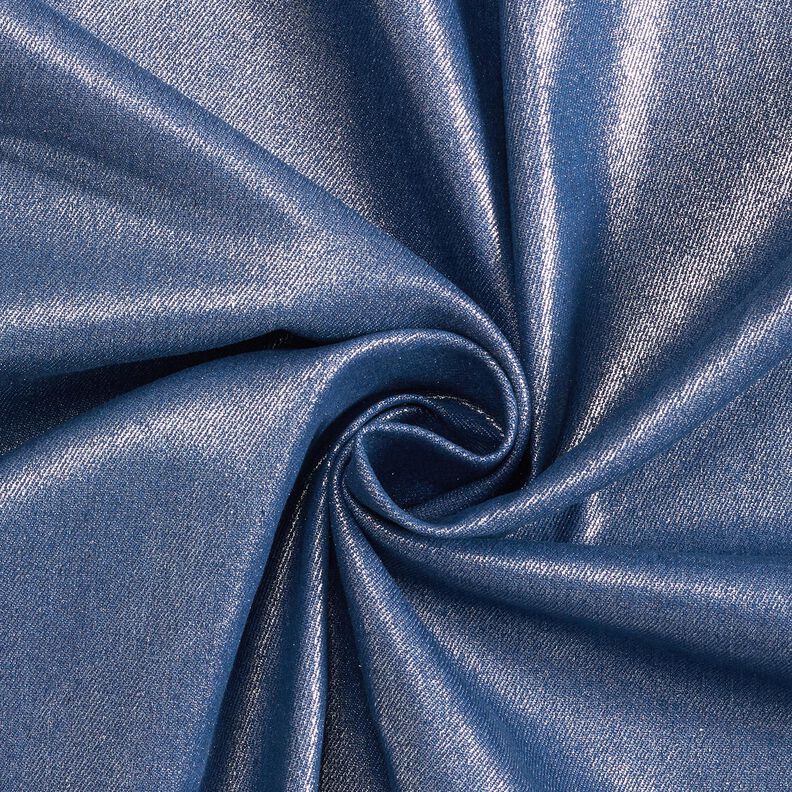 Denimstretch metallic – indigo/zilver metallic,  image number 1