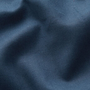Katoenen stof Cretonne Effen – nachtblauw, 