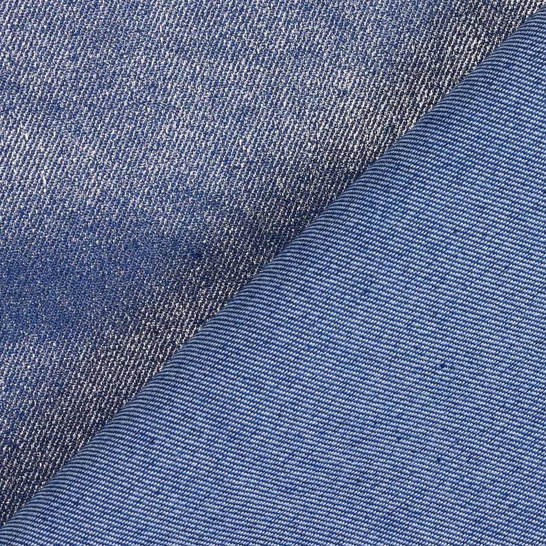 Denimstretch metallic – indigo/zilver metallic,  image number 4