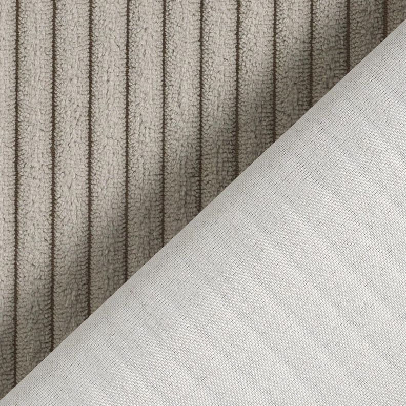 Bekledingsstof zacht corduroy – licht taupe,  image number 4