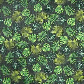 Outdoorstof Canvas palmbladeren – olijf, 