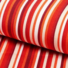 Outdoor Ligstoel stof Lengtestrepen 44 cm – rood/oranje, 