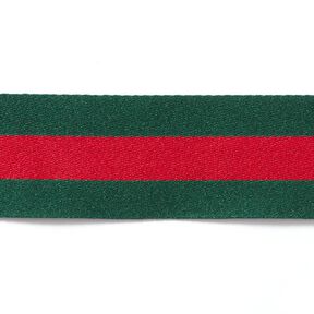 Geweven strepen [40 mm] – groen/rood, 