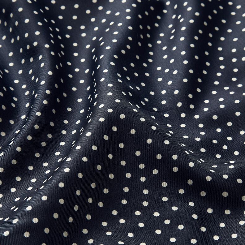 Voeringstof Polkadots – marineblauw,  image number 2