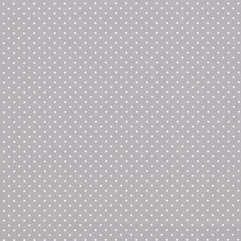 Katoenpopeline Kleine stippen – grijs/wit,  image number 1