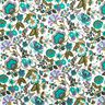 Katoenpopeline Paisley bloemen – ivoor/smaragdgroen,  thumbnail number 1