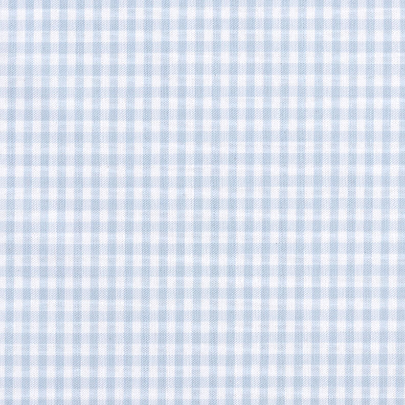 Katoenen stof Vichy ruit 0,5 cm – licht jeansblauw/wit,  image number 1