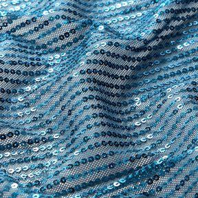 Paillettenstof verticale strepen – marineblauw, 