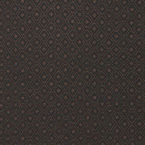 Stretch jacquard ruiten – zwart/bruin, 