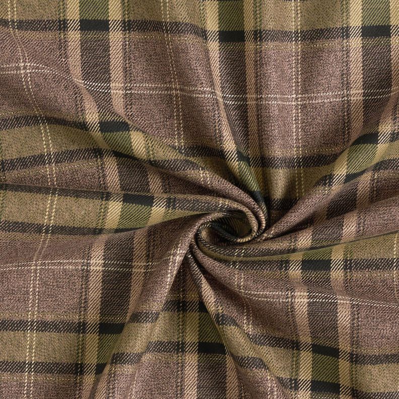 Flanel viscose metallic garen – bruin/kaki,  image number 4