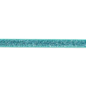 Fluweelband Effen Metallic [10 mm] – aquablauw, 