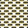 Katoenpopeline Batman-logo Licentiestof | DC Comics – wit,  thumbnail number 1