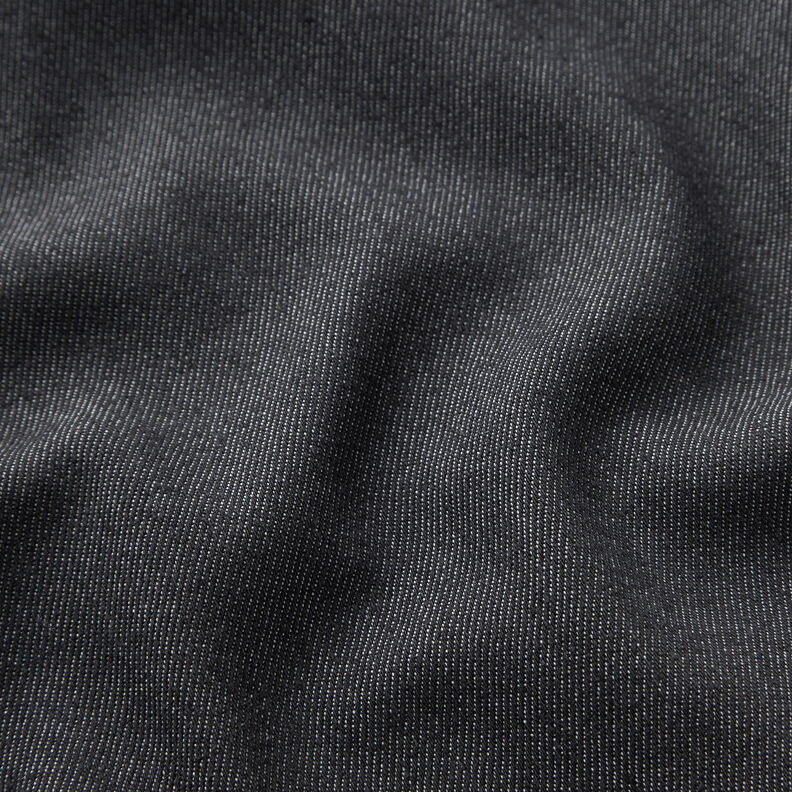 Katoen-denim stretch medium – zwart,  image number 2