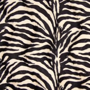 Kunstvacht zebra – creme/zwart, 