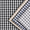 Katoenen stof Vichy ruit 1 cm – zwart/wit,  thumbnail number 5