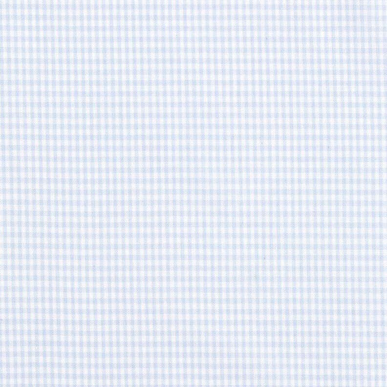 Katoenen stof Vichy ruit 0,2 cm – licht jeansblauw/wit,  image number 1