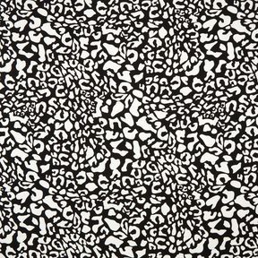 Viscosejersey abstracte luipaardvlekken – zwart/wit, 