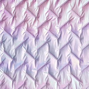 Doorgestikte stof Diagonaal patroon, iriserend – pastellila, 