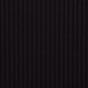 Ribjersey Enkelvoudig breipatroon – zwart, 